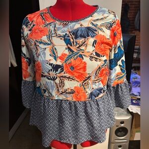 Chenault Colorful Floral Women's Blouse